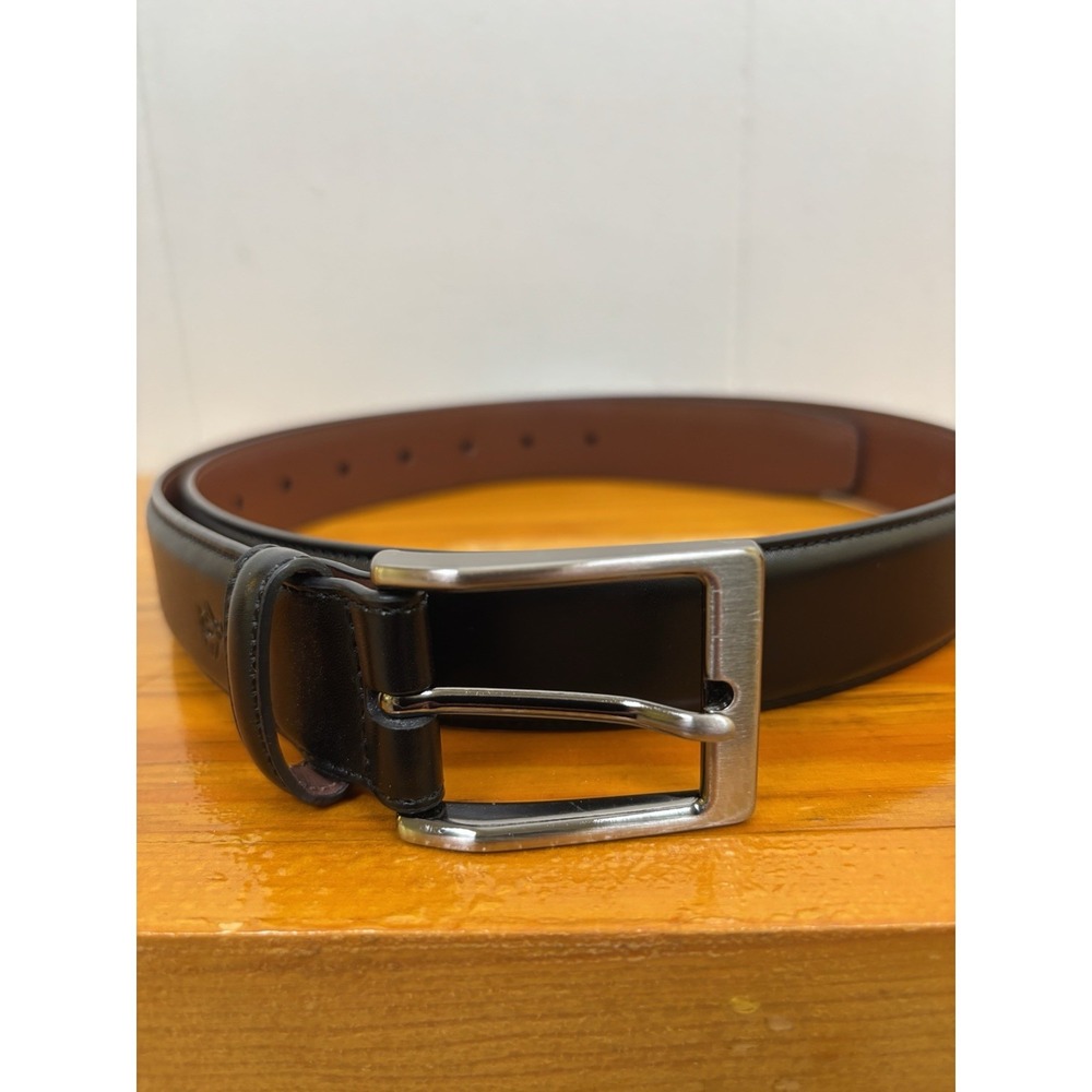 Original Penguin Men's Size 34 Black Bonded Leather Belt